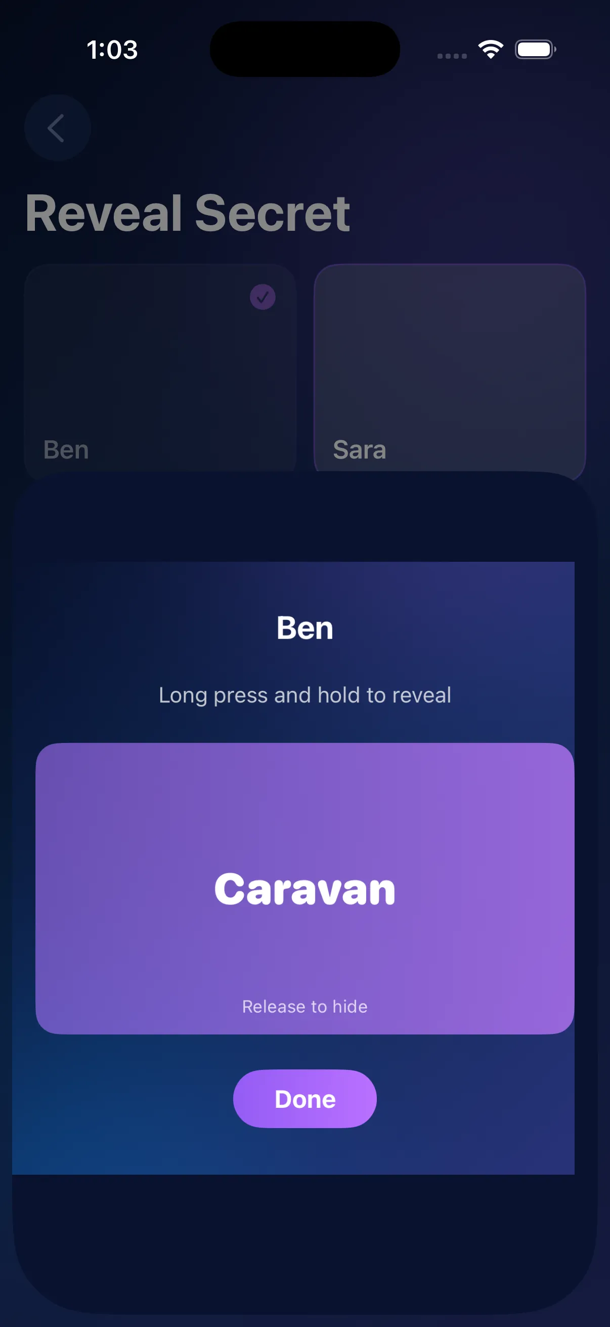 Secret word revealed